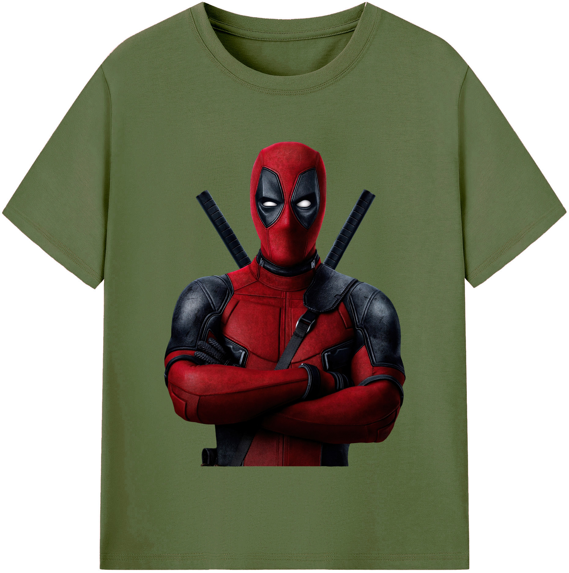 （画像用） Deadpool デッドプール 綿100％半袖Tシャツ（フロントプリント）